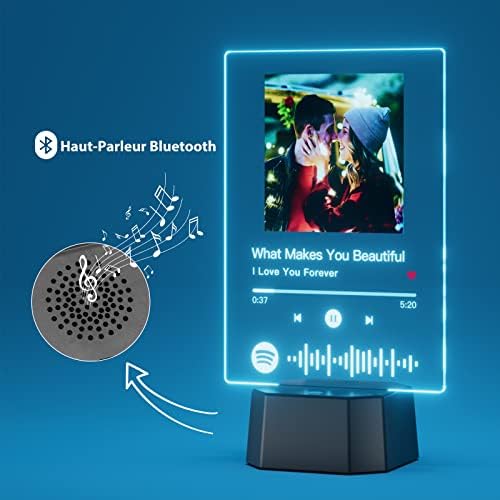 Plaque Spotify avec haut-parleur Bluetooth intégré