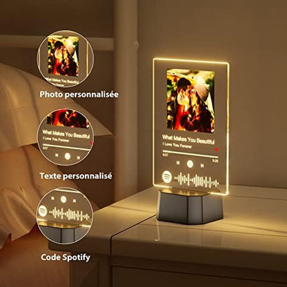Plaque Spotify illuminée LED